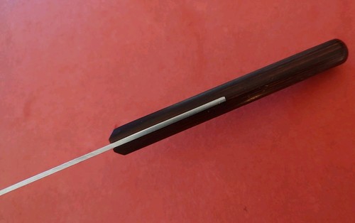 Vtg FLINT Arrowhead USA Wood Handle Stainless SPATULA 13 7/8" Free Ship EKCO - Picture 11 of 12