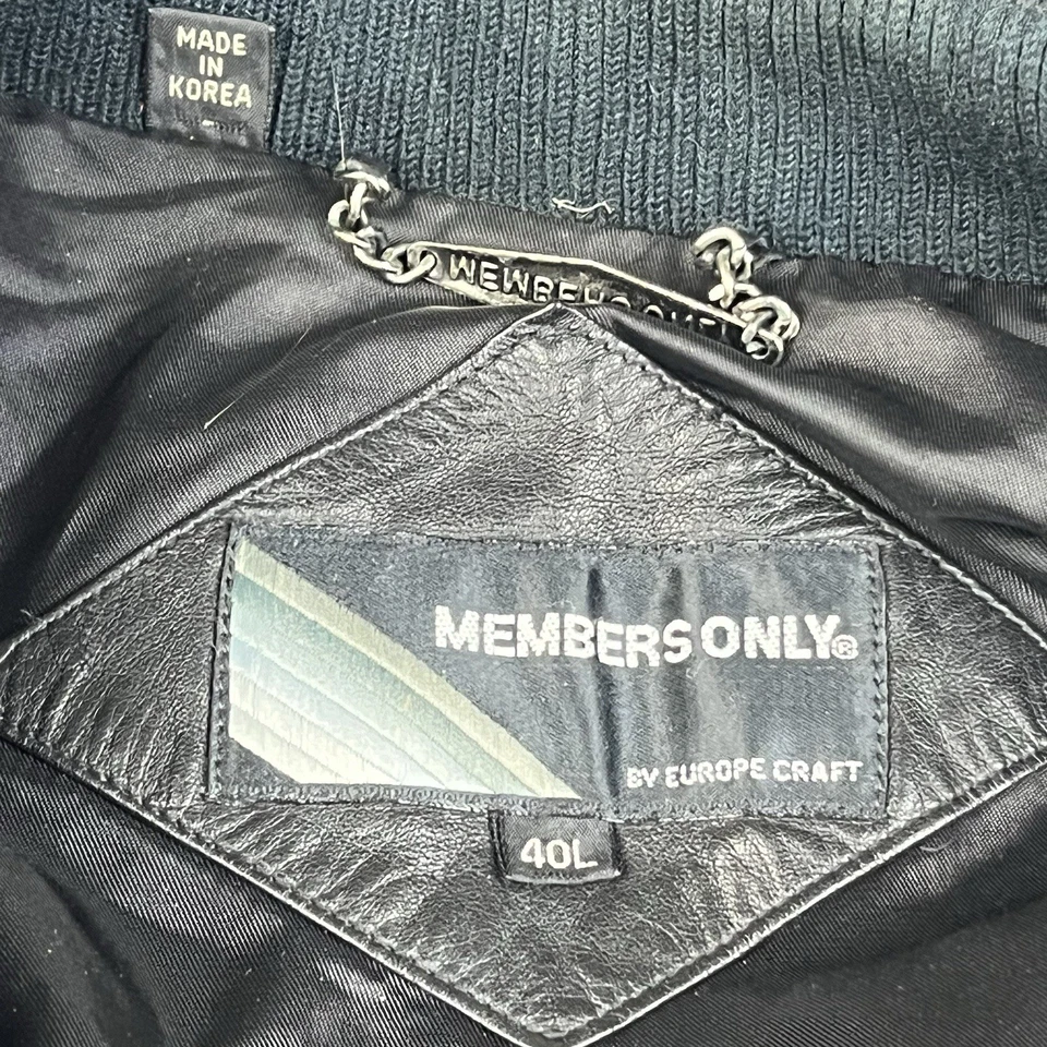 Chaqueta de cuero artesanal vintage solo para miembros Europa para hombre 40 negra café racer moto Foto 4 de 4