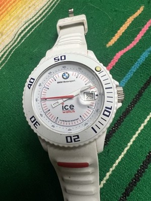 BMW MOTORSPORTS ICE WATCH - WHITE SILICONE CHRONOGRAPH Diver