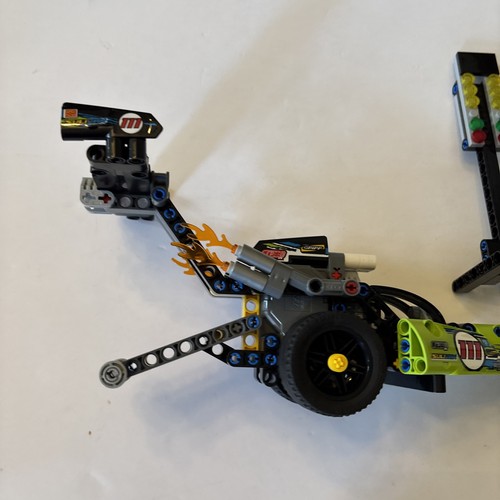 Lego 42103 DRAGSTER Technic Model Drag Race car model pull-back Racer Retired - Picture 3 of 14