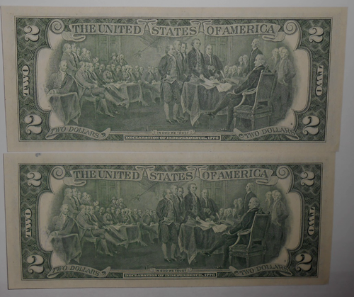 1976 - $2 FEDERAL RESERVE NOTE (RICHMOND) - FIRST DAY OF ISSUE - LOT OF 2 - Picture 5 of 5