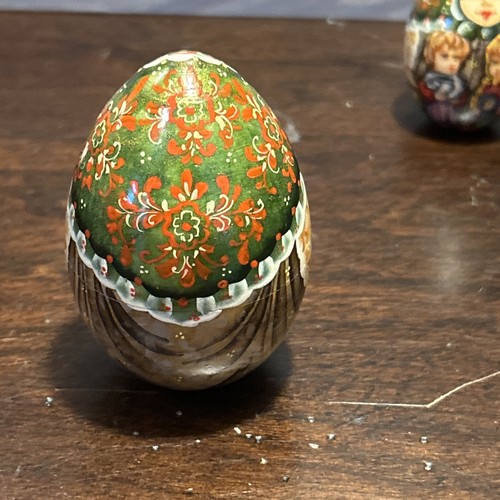 Exquisite Künstler signiert 3 Stück komplizierte Details Matroschka russische verschachtelte Puppe  - Bild 10 von 24