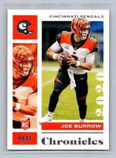 2020 Panini Chronicles #19 Joe Burrow RC Cincinnati Bengals