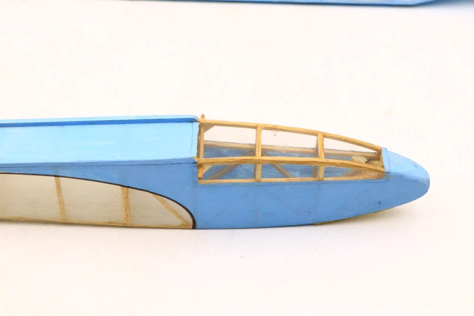 Vintage Free Flight Built Up Balsa & Tissue Glider Sailplane 29" VG Cond - Image 3 of 4