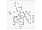 Genuine Honda Housing Set L *G521M* (Amazon Green Metallic) 76254-SJC-A11ZC QTY 