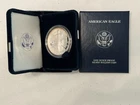 * 2004-W brilliant gem PROOF American SILVER EAGLE +case & box. Pf ASE. NO COA *