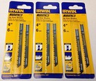 Irwin Marathon 3071406 4" x 6TPI U-Shank Wood Cutting Jigsaw Blades 3 Packs of 2