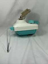 Light Blue Yarn Winder Hand-Crank Crocheting Knitting Broken ForParts DIYRepair,