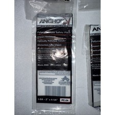 Anchor Polycarbonate Safety Plate 2%22 x 4-1/4%22 100% Polycarbonate ( Lot Of 6)