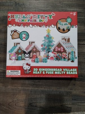 Hello Kitty 3D Gingerbread Village Heat & Fuse Melty Beads New Christmas NEW