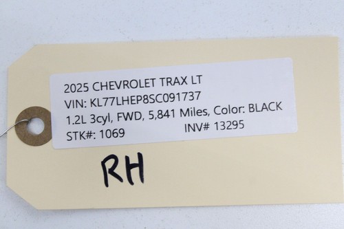 2024-2025 CHEVROLET TRAX RIGHT SIDE DOOR PANEL HANDLE HOLE CAP TRIM OEM - Picture 5 of 5