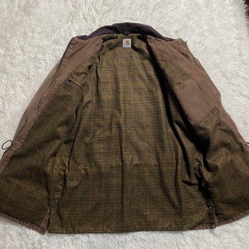 Carhartt 90s Duckwork Chaqueta Mono Manta Marrón Hombre Elegante De Japón - Imagen 4 de 24