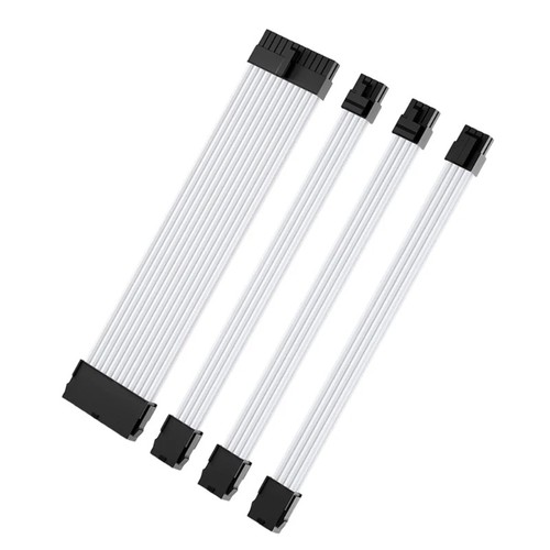 18AWG Power Extension Cable Set 1x24Pin/1x4+4 CPU /2x6+2Pin PCIE GPU Cord 30cm - Afbeelding 3 van 18
