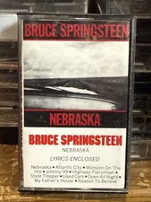 Bruce Springsteen: Nebraska Cassette, Oct-1990, Columbia  w/ Lyrics