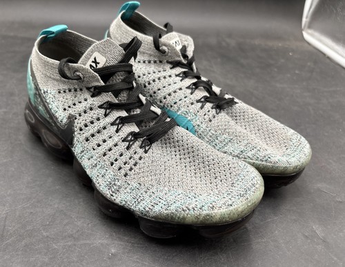 Nike Air VaporMax Flyknit 2 Dusty Cactus Grey Teal Black Men's Size 7