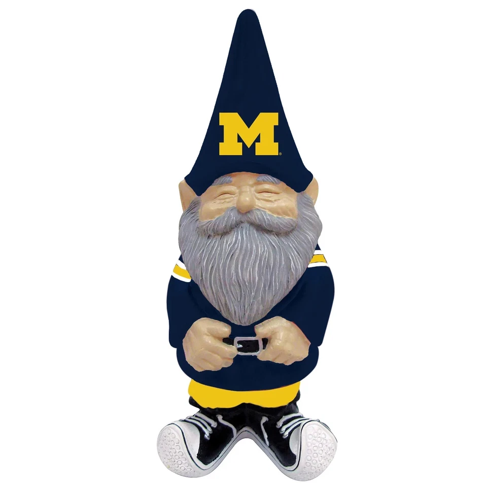 Michigan Wolverines NCAA 11" Tall Garden Gnome Evergreen Enterprises