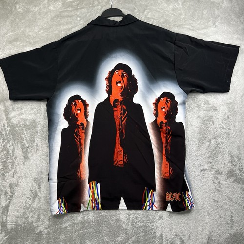 Vintage RARE AC/DC Shirt, AC/DC Rockware, Dragonfly Clothing, Size Large Button - Picture 8 of 12