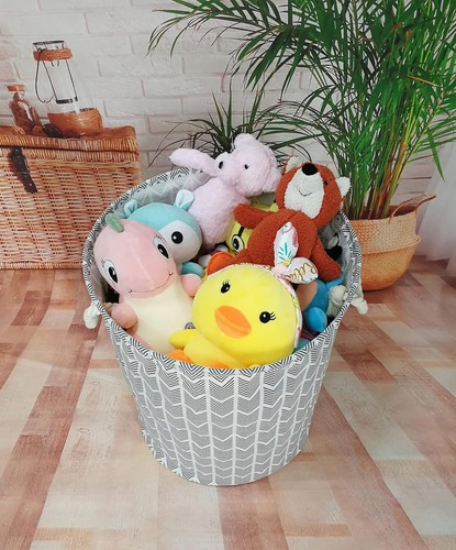 Large Laundry Basket Canvas Storage Bins Baby Nursery Large, laundry basket - Bild 4 von 8