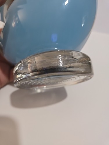 Vintage Italienisches Murano Glas Elegant Vogel Schwan Blau Klar - Bild 12 von 16
