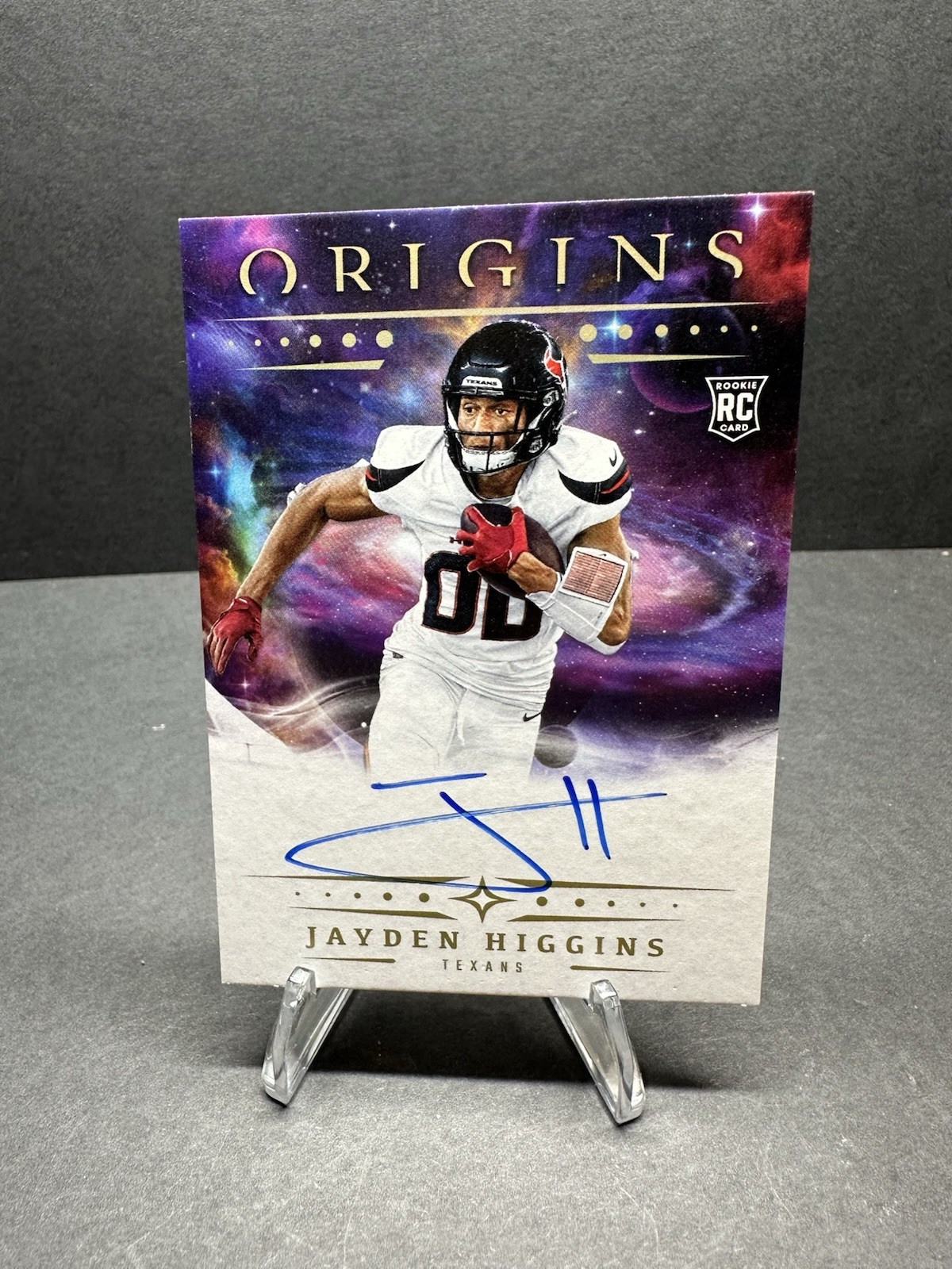 2025 Panini Origins - Jayden Higgins #RA-JHI (AU, RC) Rookie On-Card Autograph
