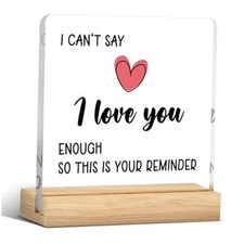 I Love You Gifts for Her Him Anniversary Wedding Gifts for Couple Wife Husband 