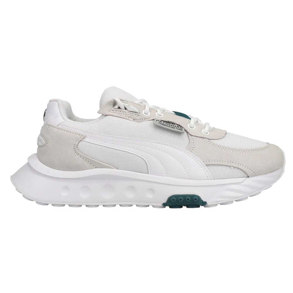 Scarpe casual sneakers uomo PUMA Mapf1 Wild Rider stringate bianco sporco 307117 01