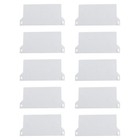 10 Pcs Plastic Vertical Blind Bottom White for 89 mm Slats Accessories
