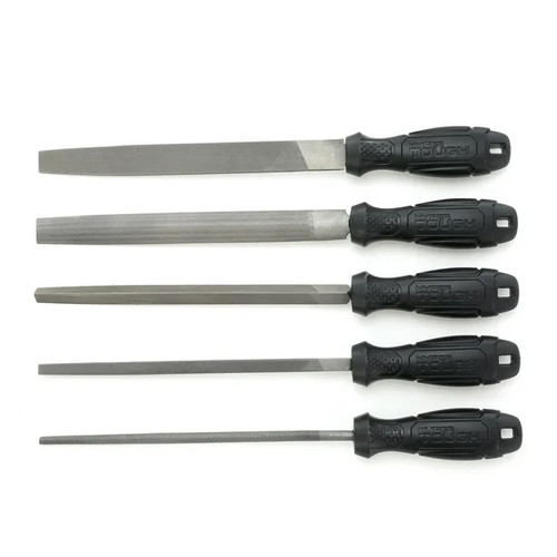 Juego de limas de mano Hyper Tough de 5 piezas de 8 pulgadas TR17056C - Imagen 5 de 10