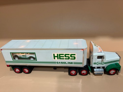 Camion giocattolo Hess 1992 18 ruote e racer plastica sigillato - Foto 6 di 12