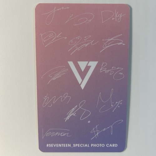Seventeen Photocard Signed (Printed Signature) Authentic Korea Kpop Photo Card - Picture 2 of 2