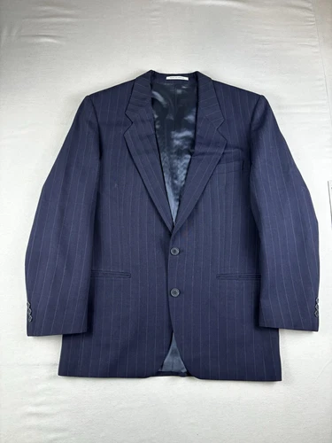 SAINT LAURENT (YSL) Yves Saint Laurent YSL Cappotto Sportivo Uomo 40 Blu Blazer Giacca Made in France Vintage