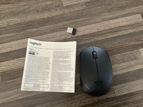 Logitech B170 Mouse Optical 2.4 Ghz Usb Wireless Nano Receiver Windows Compat.