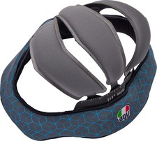AGV Pista GP RR Helmet Liner Gray/Cyan Large 201850005523GL