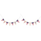  2 Pieces Bunting Banner Flags Fourth of July Garland Patriotic Hanging