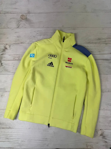 Adidas Germany Biathlon National Team Jacket Dsv Wurth Men SIze M yellow - Picture 12 of 12