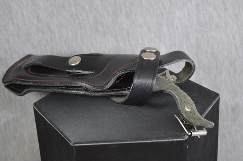 PISTOLEN HOLSTER AUS DICKEM LEDER HANDGENÄHT - Bild 2 von 4