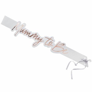 mummy to be sash rose gold