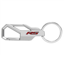 Chevrolet Camaro RS Silver Carabiner-style Snap Hook Metal Key Chain