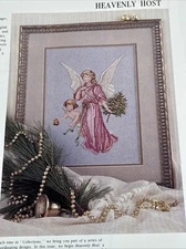 Heavenly Host Angel Single Pattern 2 Pages From Magazine Cross Stitch