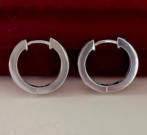 Luxus Ohrringe Creolen Zirkonia Kristalle Bunt 750er Weißgold 18K vergoldet 18mm - Bild 6 von 7