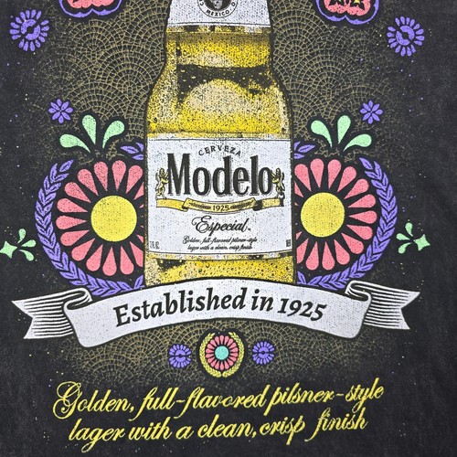 Modelo Beer Shirt Mens Medium M Black Cerveza Casual Mexican Lager Outdoors NWT - Picture 14 of 14