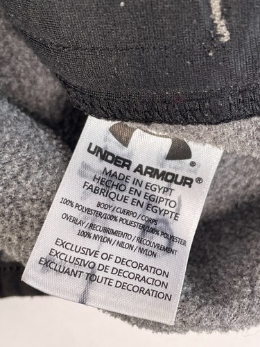 Under armour Jacket Mens Gray Fleece Cold Gear Mock Neck Pockets Full Zip Size 7 - Picture 5 of 5