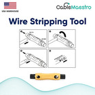RG6 RG59 RG11 RG7 Stripper Cutter Coaxial Wire Stripping Tool 2 Blade Coax Cable