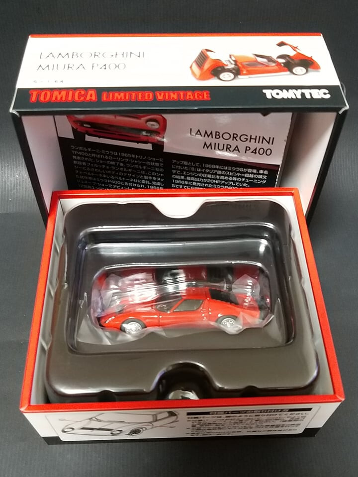 TOMICA LIMITED VINTAGE LAMBORGHINI MIURA P400 (Red) ~ 1/64 | eBay