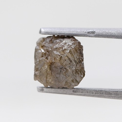 BIG ROUGH DIAMOND 2.34TCW YELLOWISH GRAY SPARKLING NATURAL OCTAHEDRON SHAPE GIFT - Picture 6 of 12