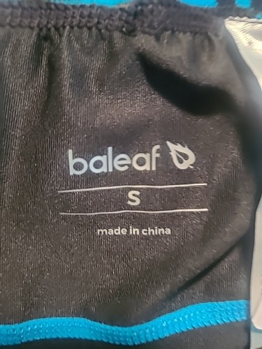 Baleaf Mens Black Blue Padded Biking Shorts Size Small - Picture 3 of 3