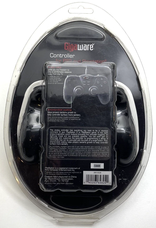 Gigaware - PS2 PlayStation Programmable Controller - #26-539 Analog 8' Cable - Image 2 of 2