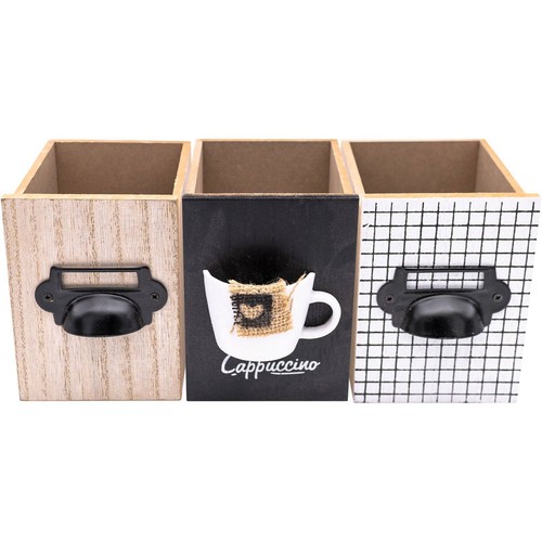 Wooden Tea Bag Coffee Pods Holders Kitchen Storage Organisers - Picture 13 of 30