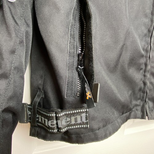 Xelement Motorcycle Jacket PADDED XL Yellow Black White Zip ( Nylon ??? ) B12 - Picture 5 of 20