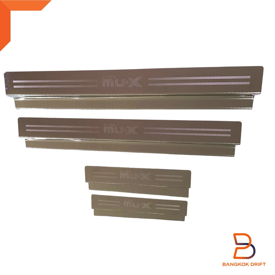 Chrome Stainless Door Sill Scuff Plate Guard For Isuzu MU-X MUX SUV 2021-2024 - Image 4 of 4